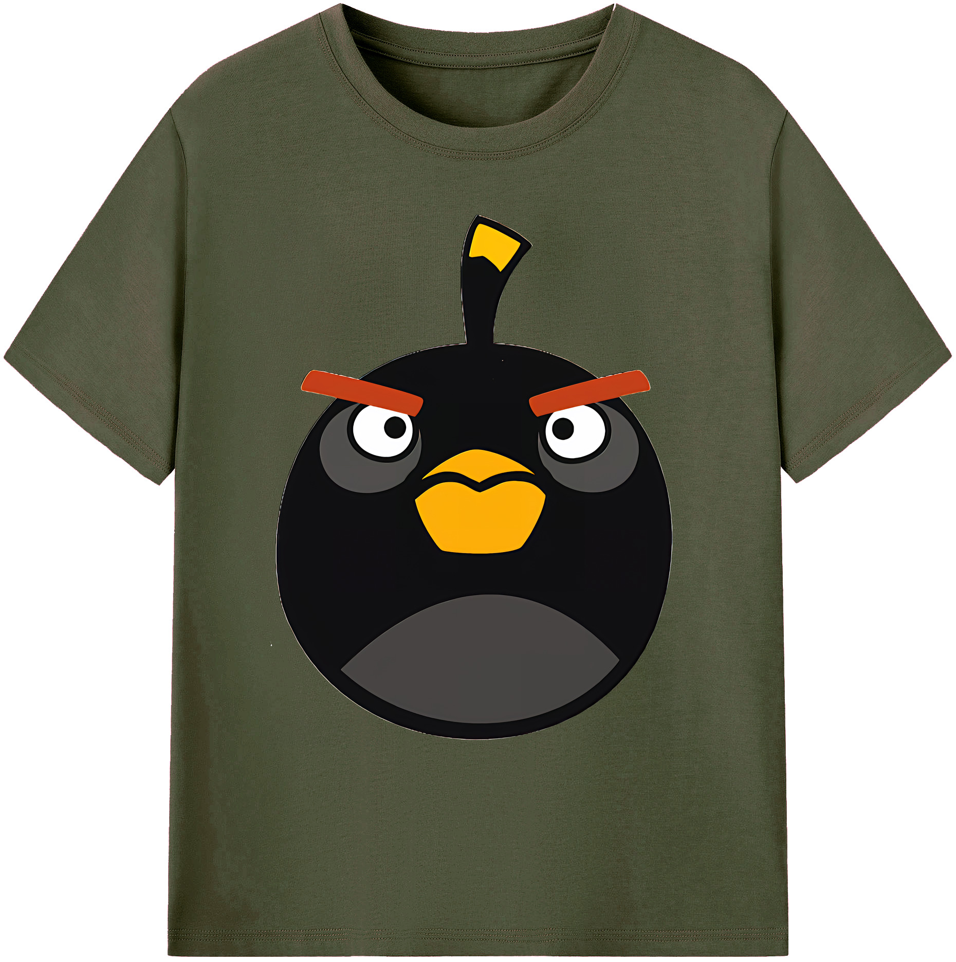 （画像用） Angry Birds アングリーバード 綿100％ メンズ半袖Tシャツ｜肌触りやわらか＆通気性